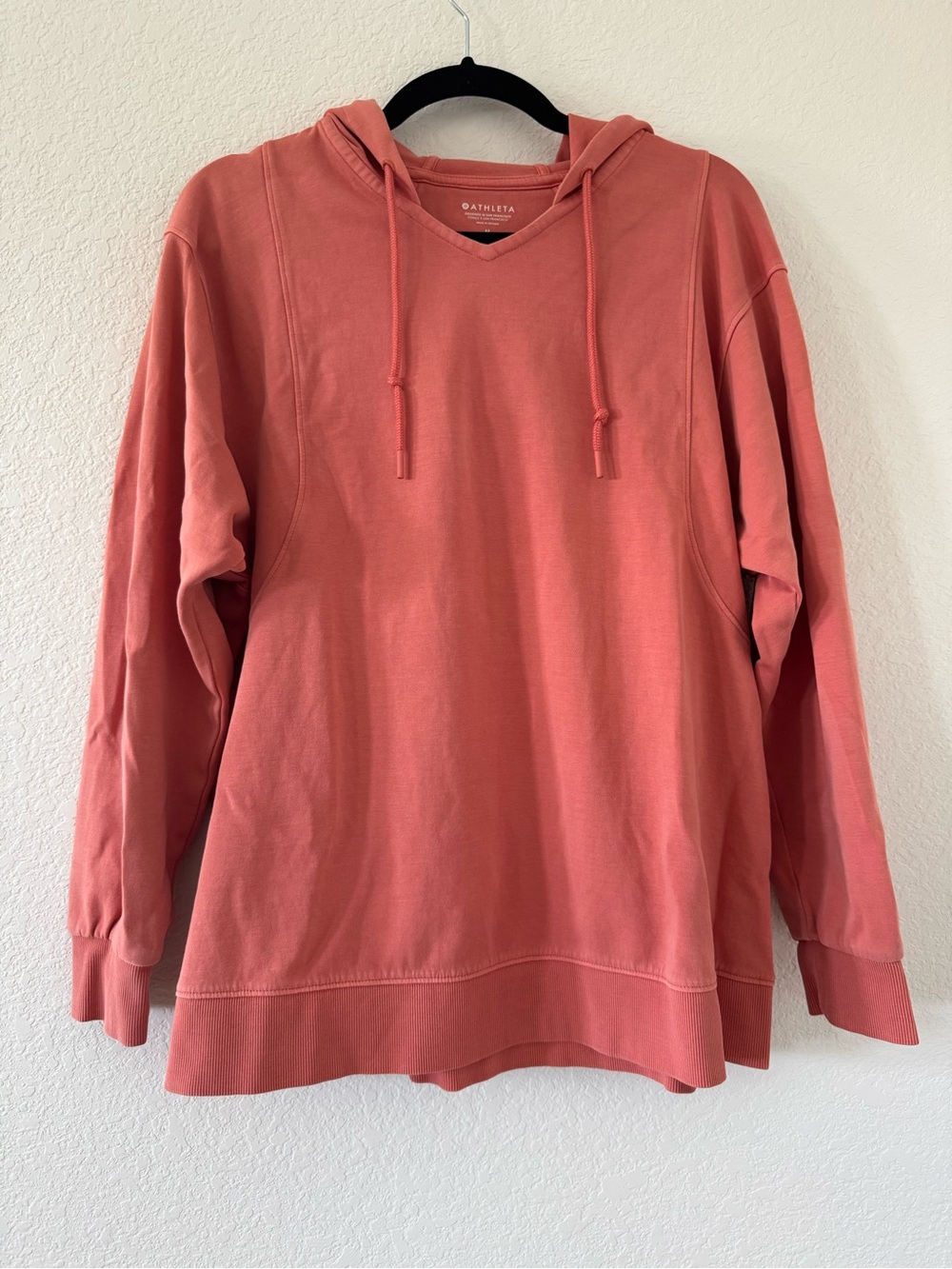Athleta Sundown Hoodie Sweatshirt Coral